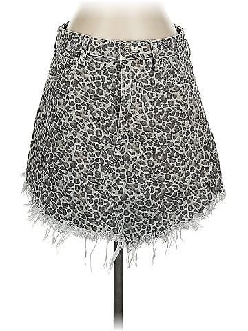 We the Free Denim Skirt (view 1)