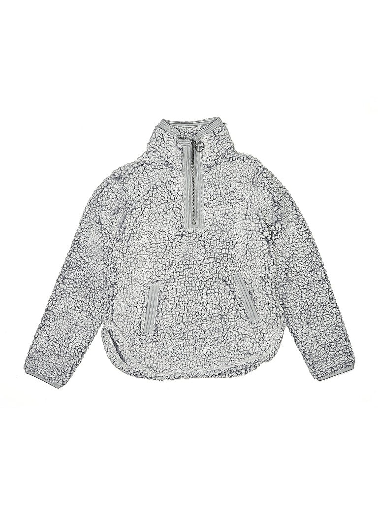 Cuddly Sherpa 100% Polyester Silver Fleece Jacket Size 7 (big kids) - photo 1
