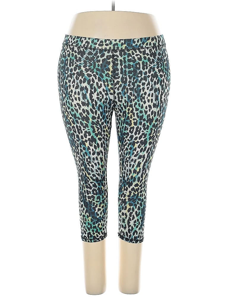 Everlast Animal Print Teal Active Pants Size XXL - photo 1