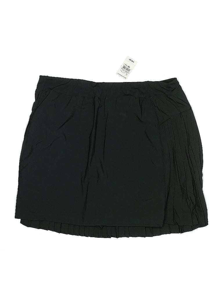 Simply Southern Scalloped Hem Active Skort - Black