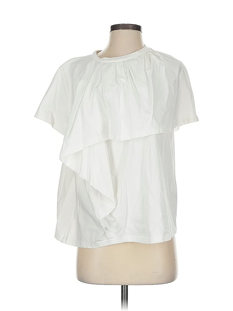 Click to view more detailed imagery on our partner's website Pre-owned Christian Wijnants Short Sleeve Blouse In White