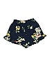 Love & Other Things 100% Polyester Floral Blue Shorts Size S - photo 2