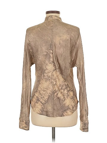 Rachel Roy Long Sleeve Silk Top (view 2)