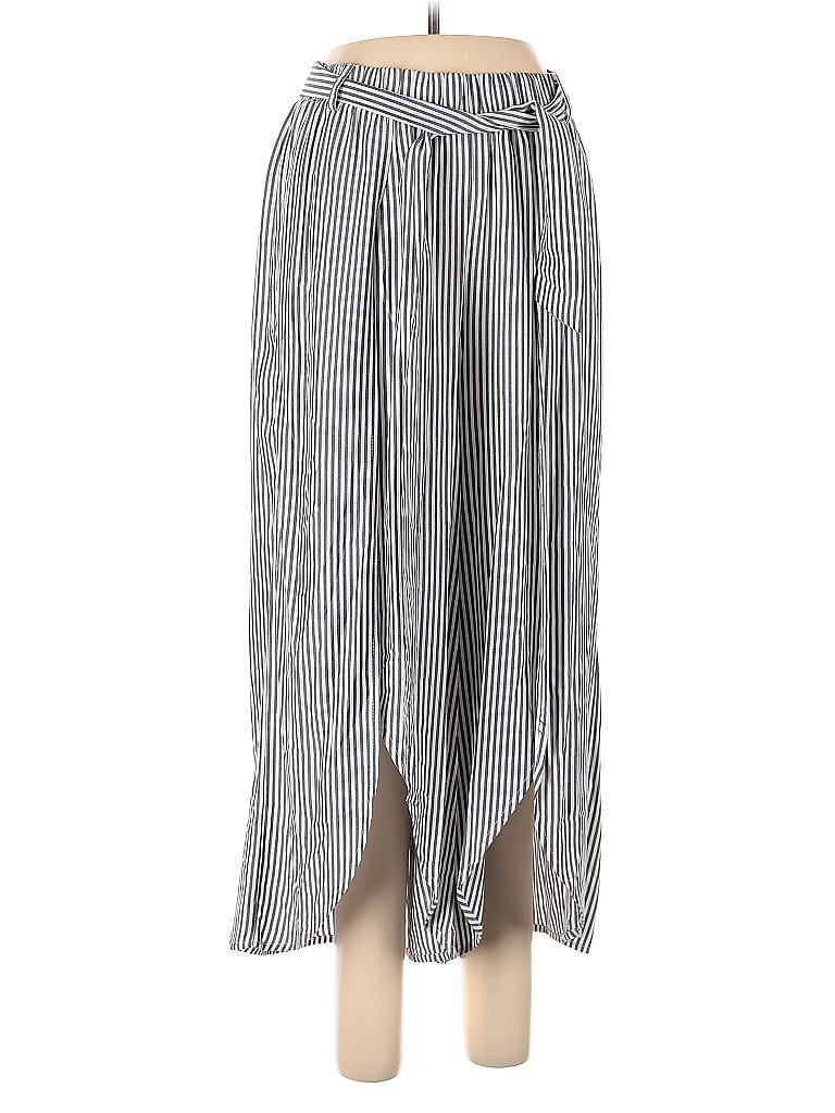 Jack by BB Dakota 100% Rayon Stripes Silver Casual Pants Size M - photo 1