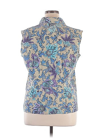 White Stag Sleeveless Button-Down Shirt (view 2)