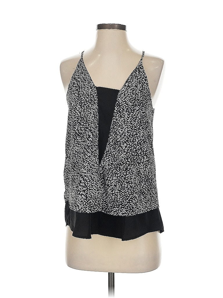 Pre-owned Bar Iii Sleeveless Blouse In Black