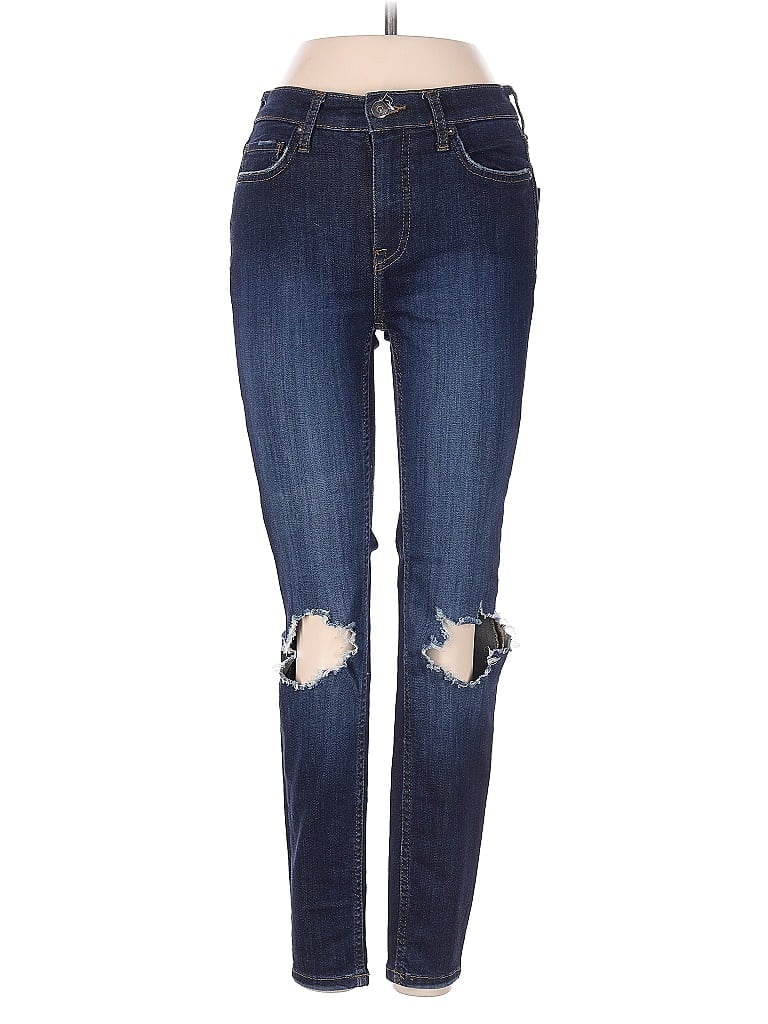 Pre-owned Free People Jeans In Blue