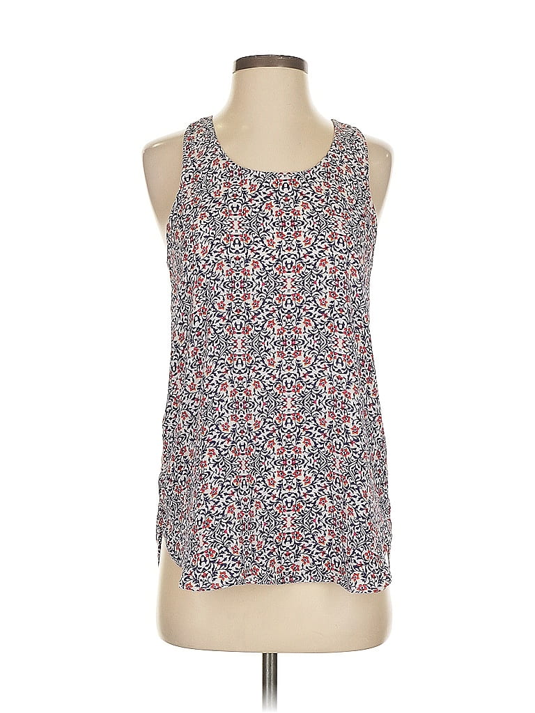 Pre-owned Ann Taylor Loft Sleeveless Top Blue Halter Neckline Tops