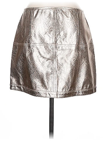 For Love & Lemons Faux Leather Skirt (view 2)