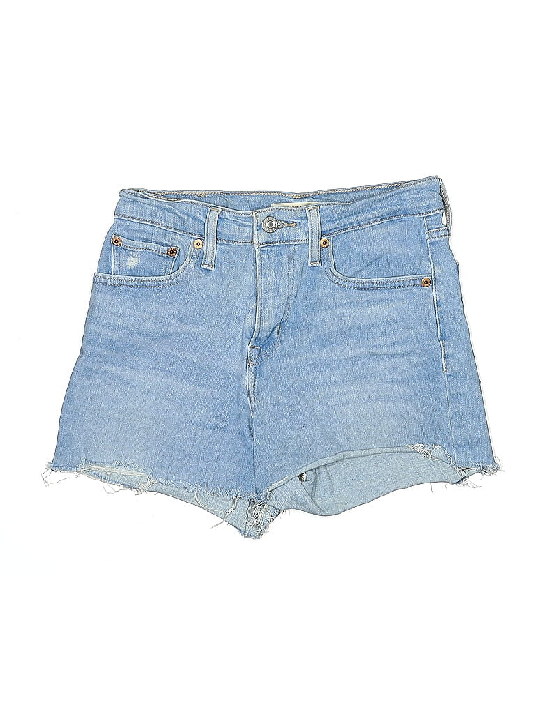 CC 25 Blue White Washed Short Denim