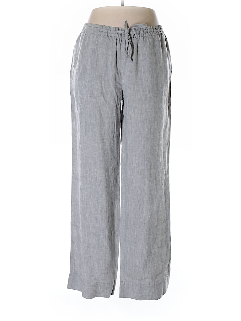 Jones New York Sport 100% Linen Solid Gray Linen Pants Size L - 71% off ...