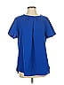 Lands' End 100% Polyester Blue Short Sleeve Blouse Size 1 - photo 1
