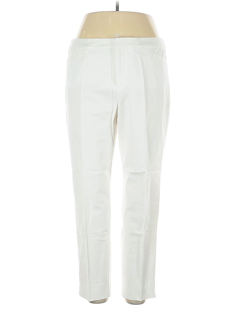 Pre-owned Charter Club Casual Pants In White