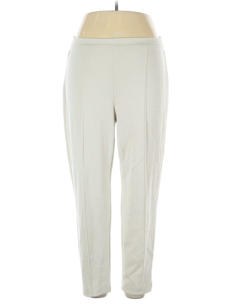 Elie Tahari Solid Ivory Casual Pants Size XL - photo 1