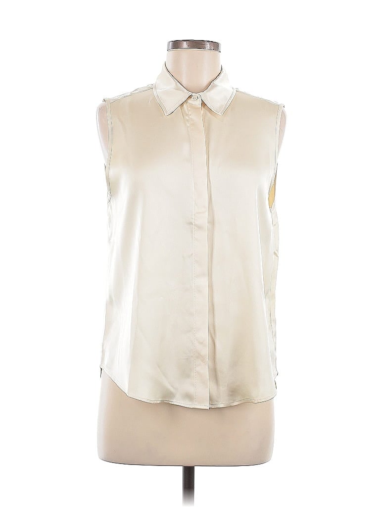 Pre-owned Rachel Zoe Tjx Sleeveless Blouse In White