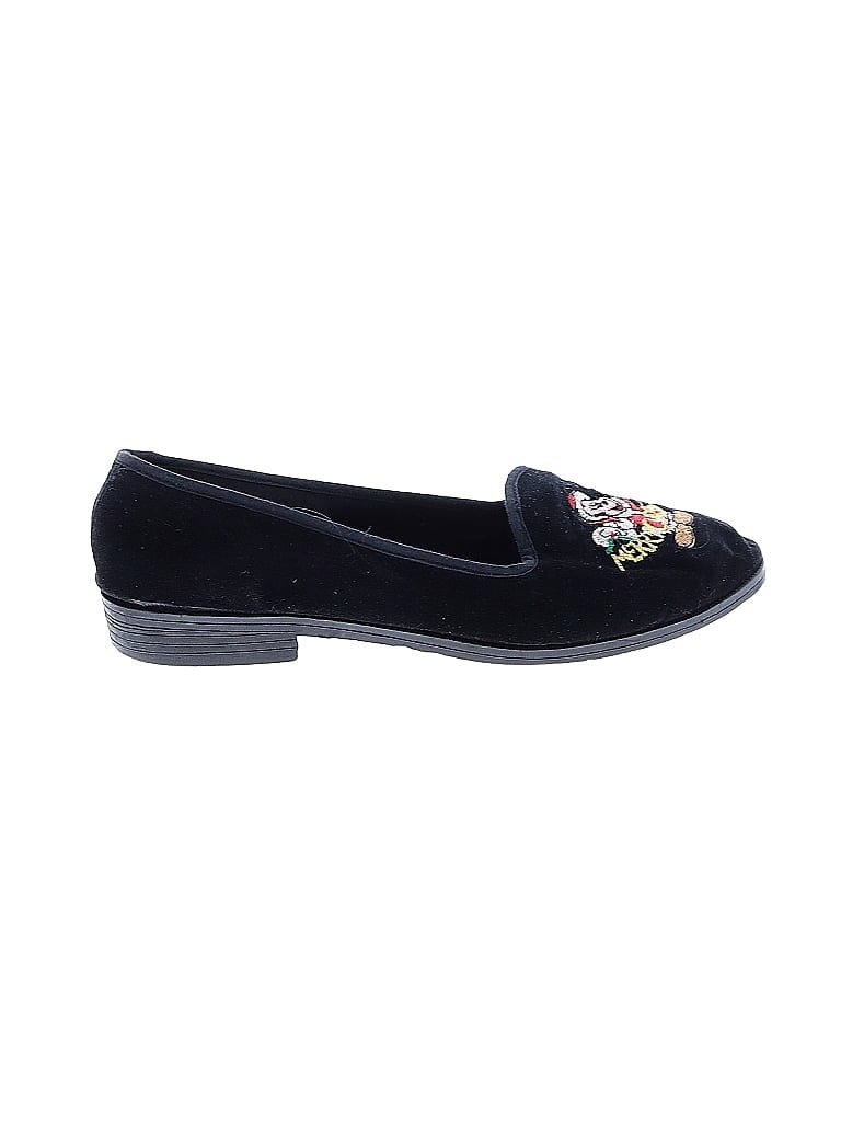 Disney Floral Black Flats Size 7 - photo 1