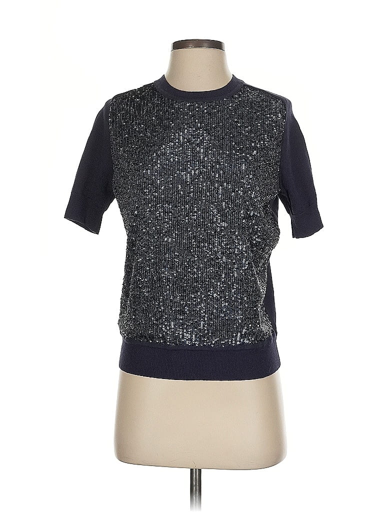 Pre-owned Ann Taylor Sweatshirt In Silver