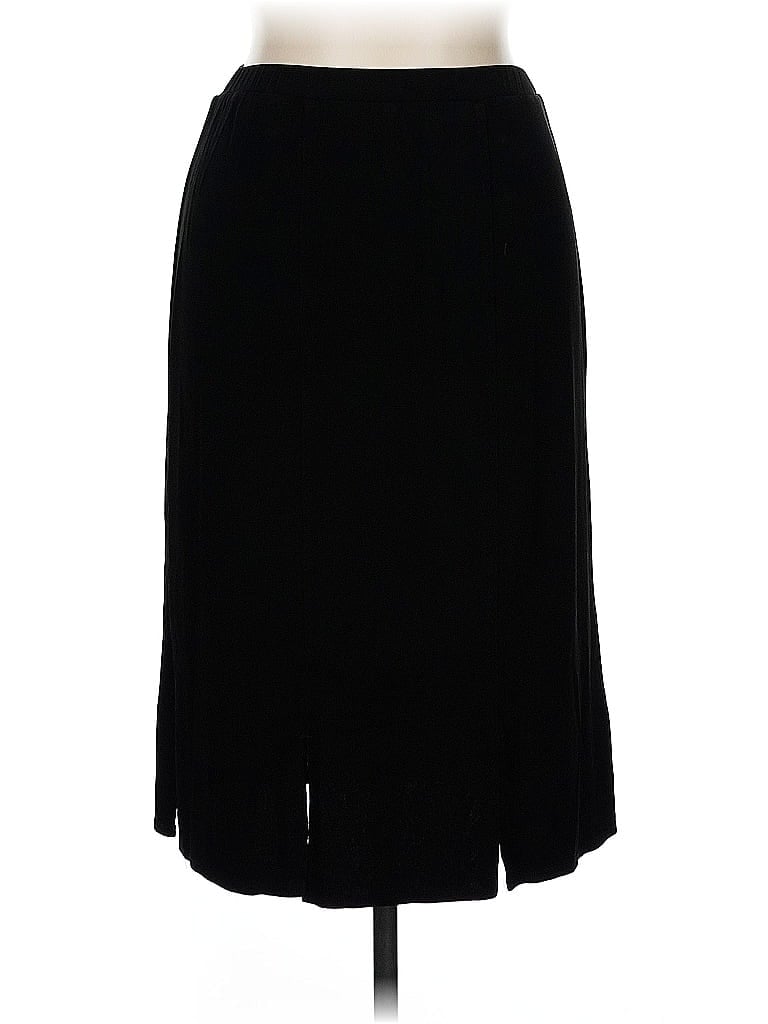 Pre-owned Travelers By Chico's Formal Skirt In Black