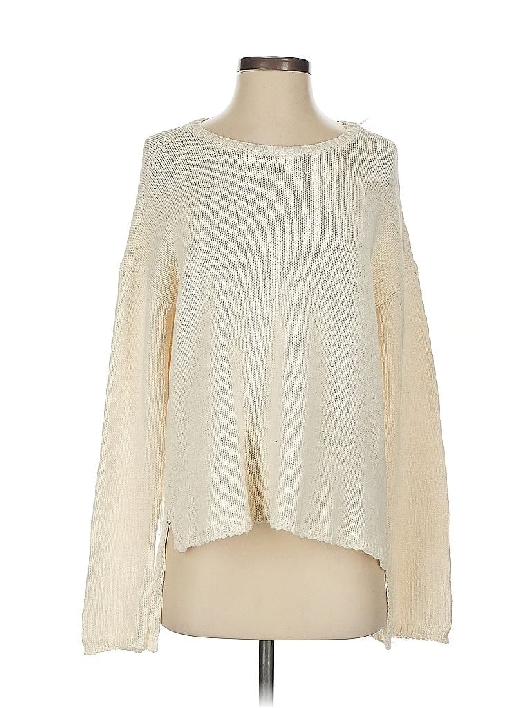 Pre-owned Eileen Fisher Pullover Sweater In White