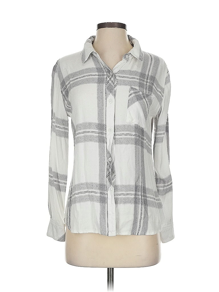 Pre-owned Rails Long Sleeve Button Down Shirt In Gray