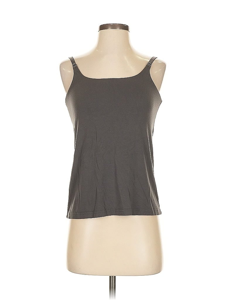 Pre-owned Assorted Brands Tank Top Gray Strapless Neckline Tops