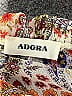 Adora 100% Polyester Orange 3/4 Sleeve Blouse Size S - photo 7