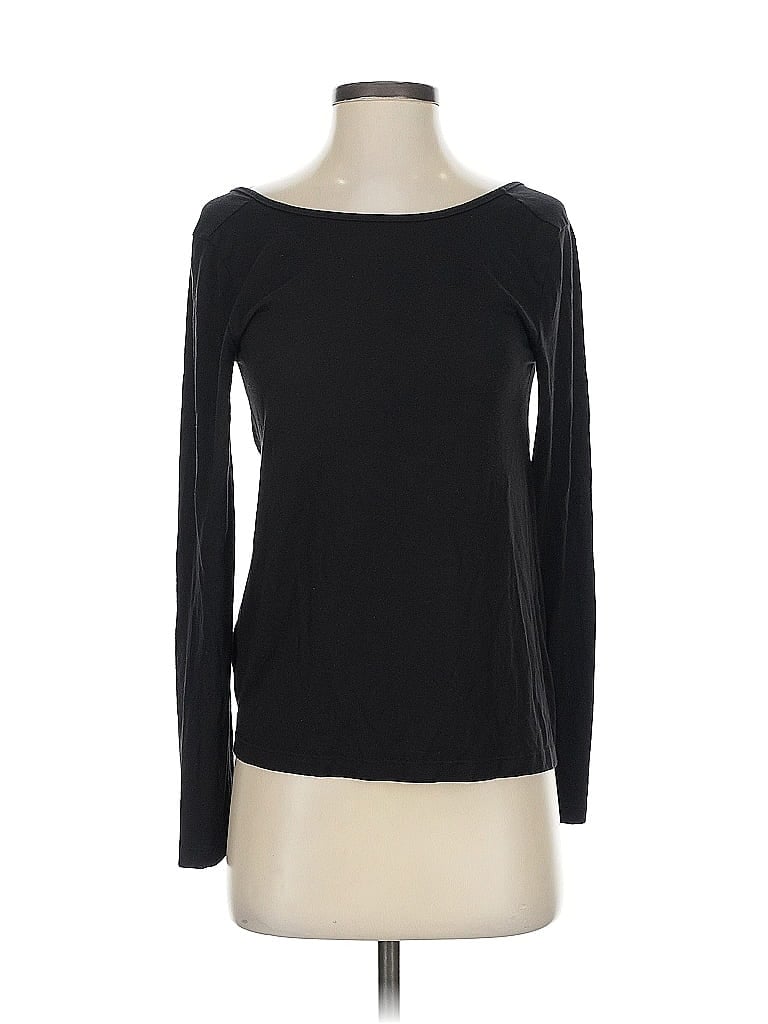 Pre-owned Athleta Long Sleeve T-shirt In Black