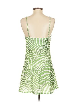 Diane Von Furstenburg For Target 100% Nylon Tropical Green Cocktail Dress Size L