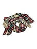 Unbranded Plaid Burgundy Red Scarf One size - photo 1