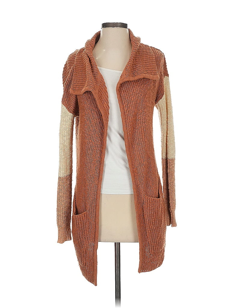 Pre-owned Billabong Cardigan Sweater In Brown