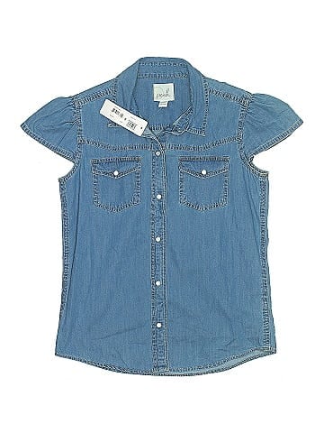 Peek... Sleeveless Button-Down Shirt (view 1)