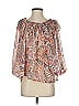 Adora 100% Polyester Orange 3/4 Sleeve Blouse Size S - photo 1