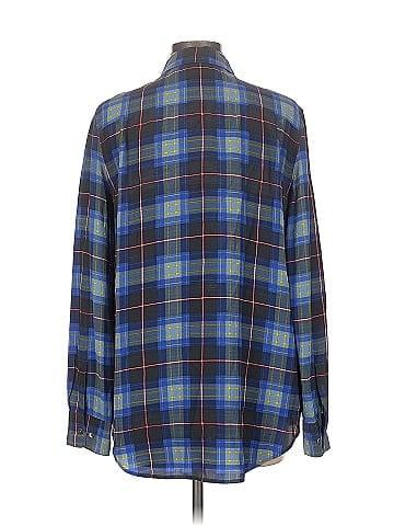 Equipment Long Sleeve Silk Top (view 2)