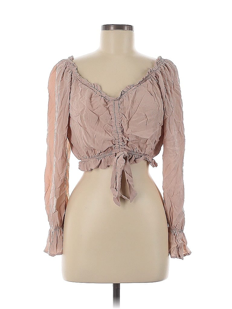 Pre-owned Assorted Brands 3/4 Sleeve Blouse In Pink