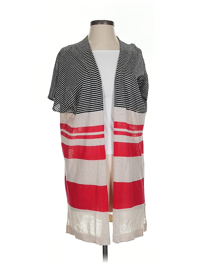 Pre-owned Ann Taylor Loft Cardigan Sweater In Red