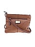 Etienne Aigner Brown Tan Leather Crossbody Bag One size - photo 1