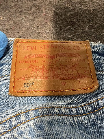 Levi's 100% Cotton Blue Jeans Size 24 waist