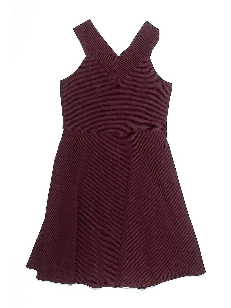Zenzi Solid Burgundy Dress Size 14 (big kids) - photo 1
