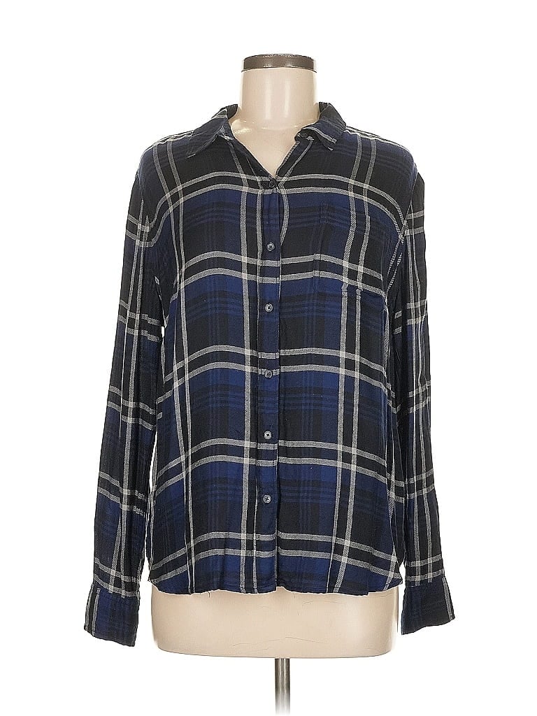 Pre-owned Lucky Brand Long Sleeve Button Down Shirt In Blue