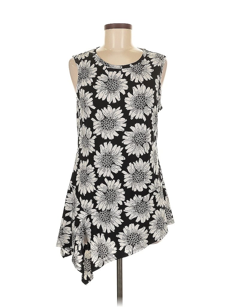 Pre-owned Karen Kane Sleeveless T-shirt In Black