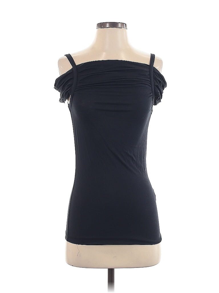 Armani Exchange 100% Lyocell Black Sleeveless Top Size S - photo 1