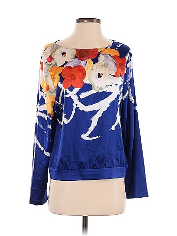 Elie Tahari Long Sleeve Silk Top (view 1)