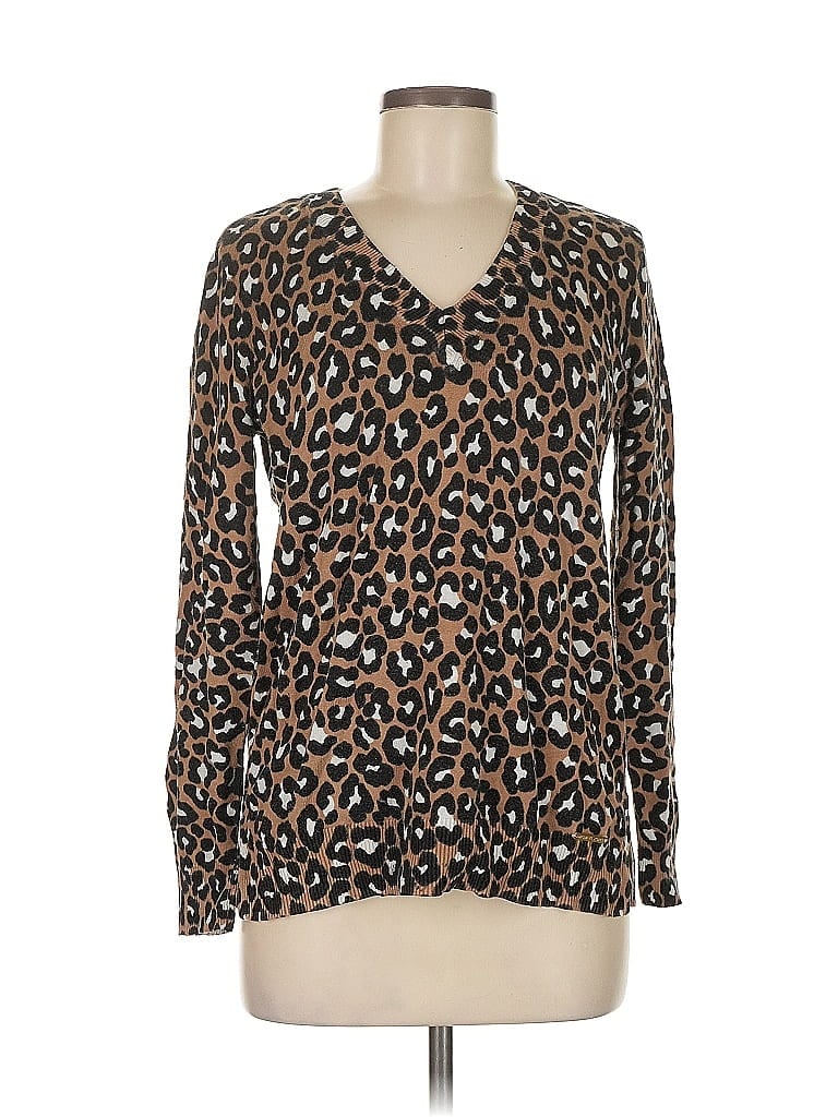 Pre-owned Michael Michael Kors Cardigan Sweater In Brown