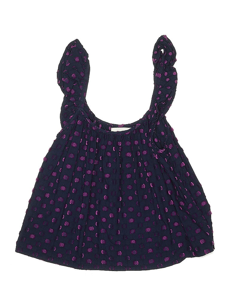 Pre-owned Assorted Brands Kids' Tank Top Purple Ruffles Neckline Tops