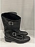 Chanel 100% Leather Black Motorcycle Boots Size EU 36 1/2 - photo 11