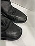 Chanel 100% Leather Black Motorcycle Boots Size EU 36 1/2 - photo 3