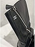 Chanel 100% Leather Black Motorcycle Boots Size EU 36 1/2 - photo 8