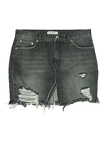 We the Free Denim Skirt (view 1)