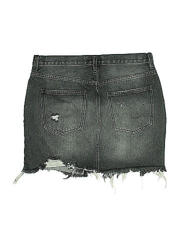 We the Free Denim Skirt (view 2)