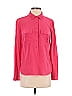 Fossil 100% Silk Pink Long Sleeve Silk Top Size S - photo 1